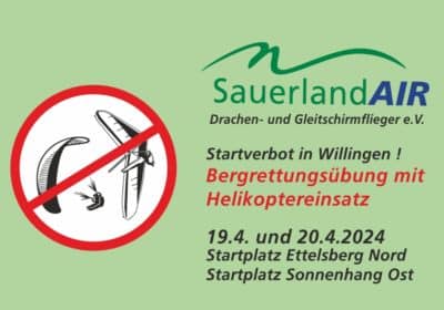 Startverbot in Willingen – 19.4. und 20.4.2024